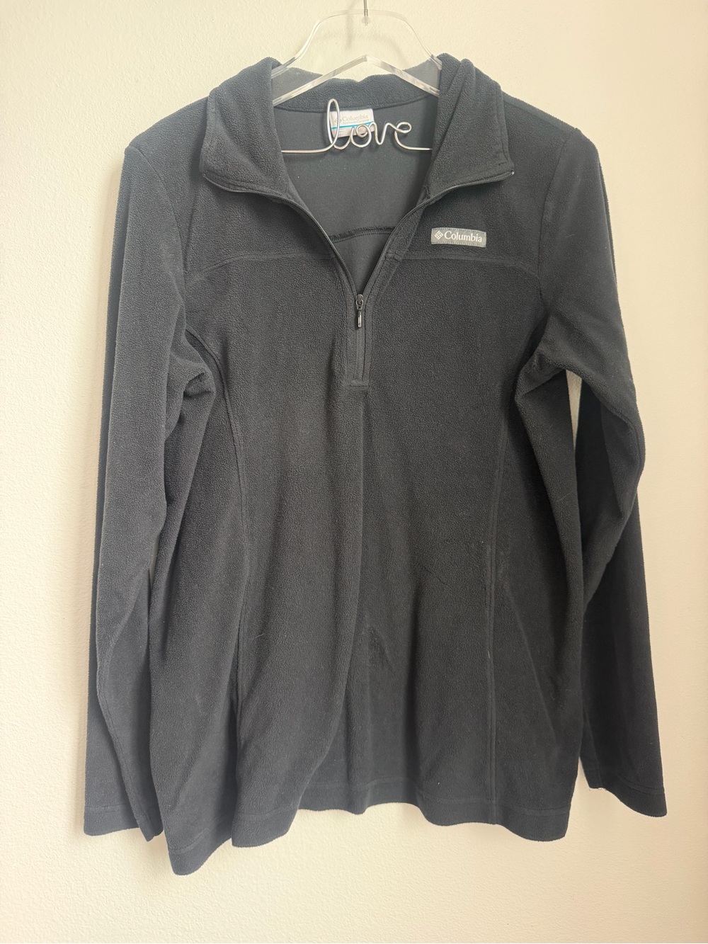 Columbia Women's Black Quarter-Zip Fleece Pullover